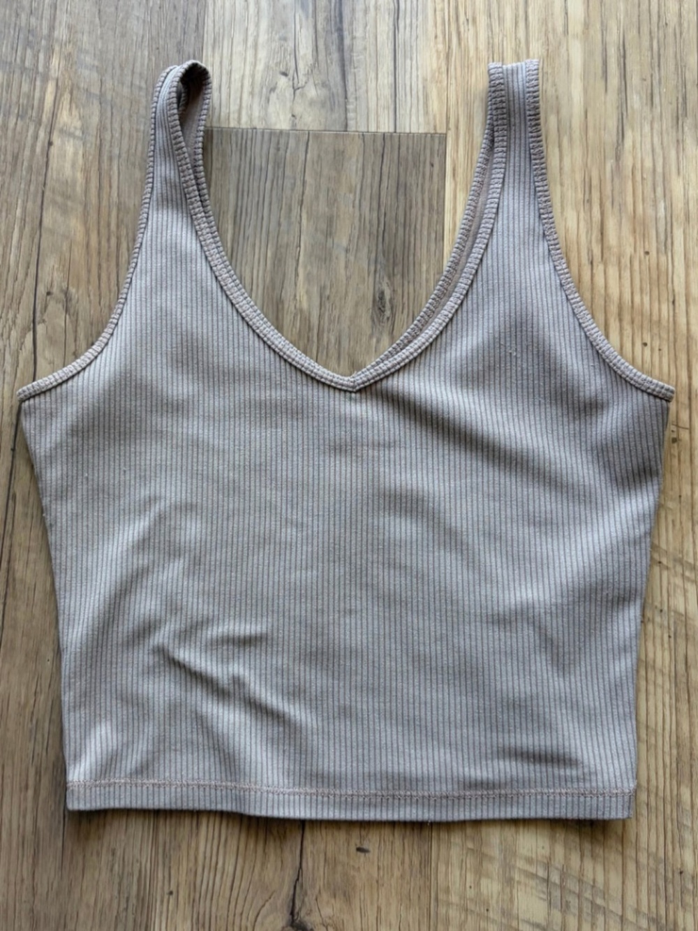 Hollister Ribbed Seamless Fabric V-Neck Tank